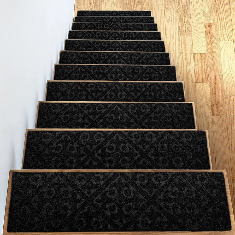 Washable Self-Adhesive Non-Slip Stair Tread Carpet Pads (76 × 20 cm)