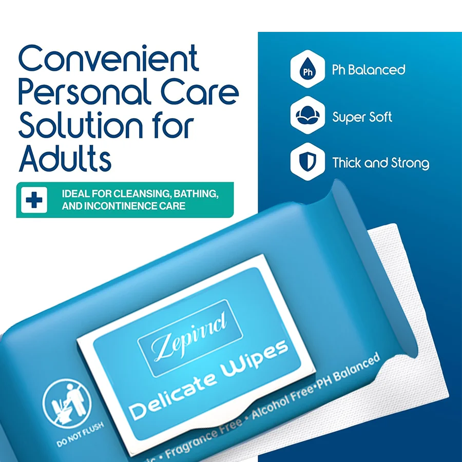 Large Disposable Body Wet Wipes with Flip Lid – Travel & Home Cleaning Pack (4 × 20×30 cm)