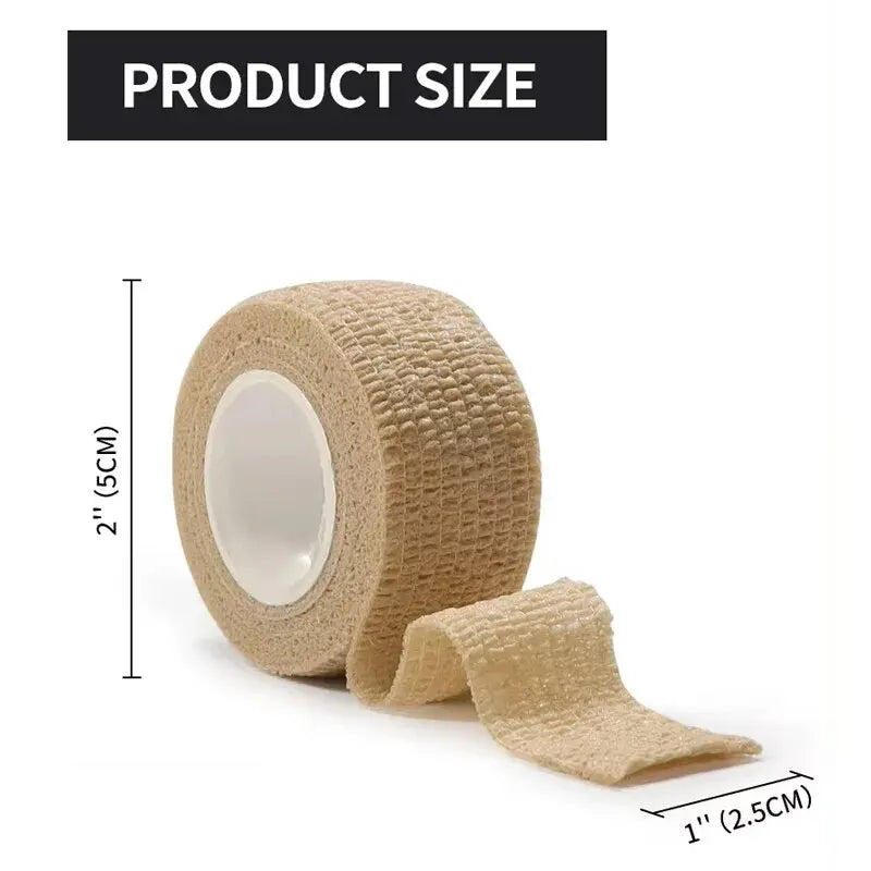 Skin-Tone Self-Adherent Cohesive Elastic Bandage Wrap