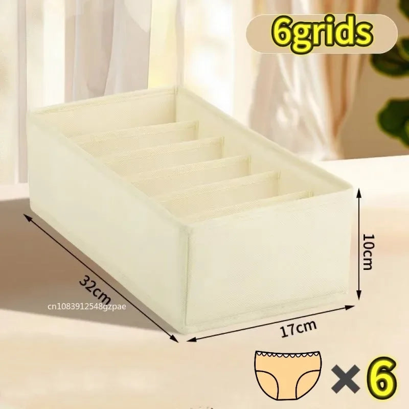 Foldable Drawer Organizer Set for Underwear, Bras & Socks