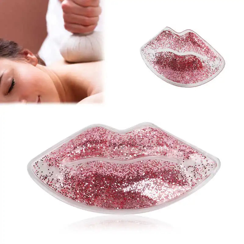 Reusable Lip-Shaped Gel Pack – Hot & Cold Compress for Lip Care