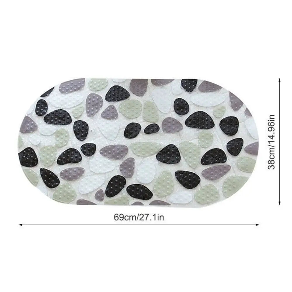 Kids Anti-Slip PVC Bath Mat with Suction Cups & Massage Texture