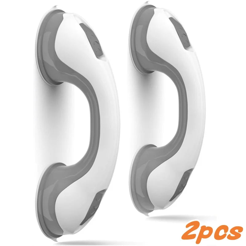 Dual-Locking Suction Cup Shower Grab Handle for Bathroom & Toilet Safety