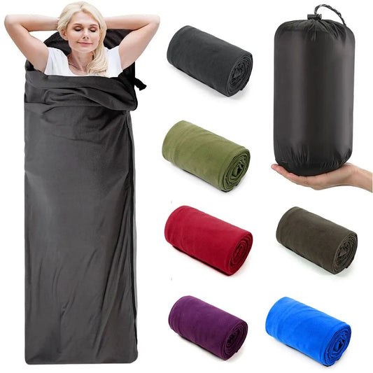 Ultralight Fleece Sleeping Bag Liner for Travel and Outdoor Camping