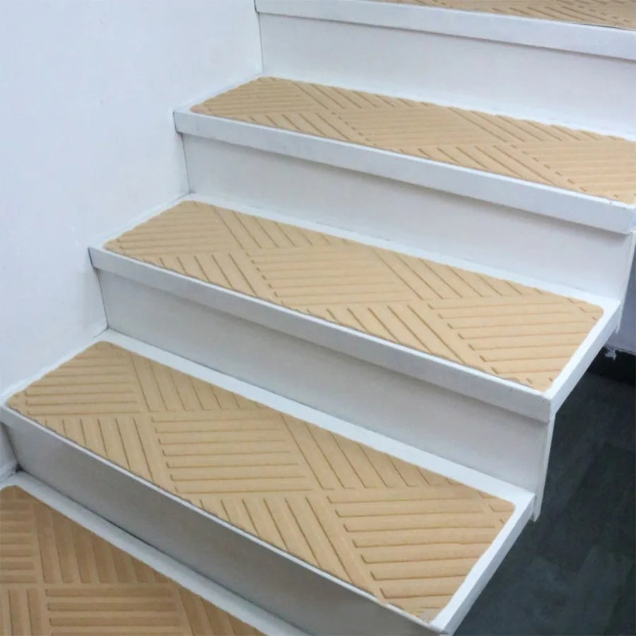 Washable Self-Adhesive Non-Slip Stair Tread Carpet Pads (76 × 20 cm)