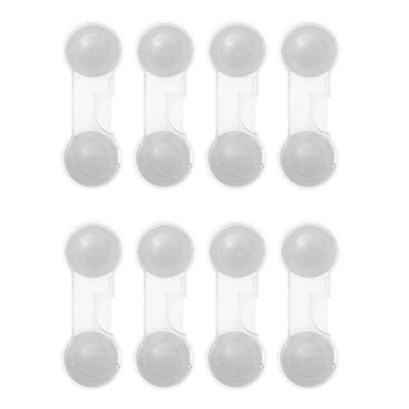 Anti-Pinch Baby Safety Cabinet Locks – Clear Childproof Door, Drawer & Fridge Closures (1–8 PCS)