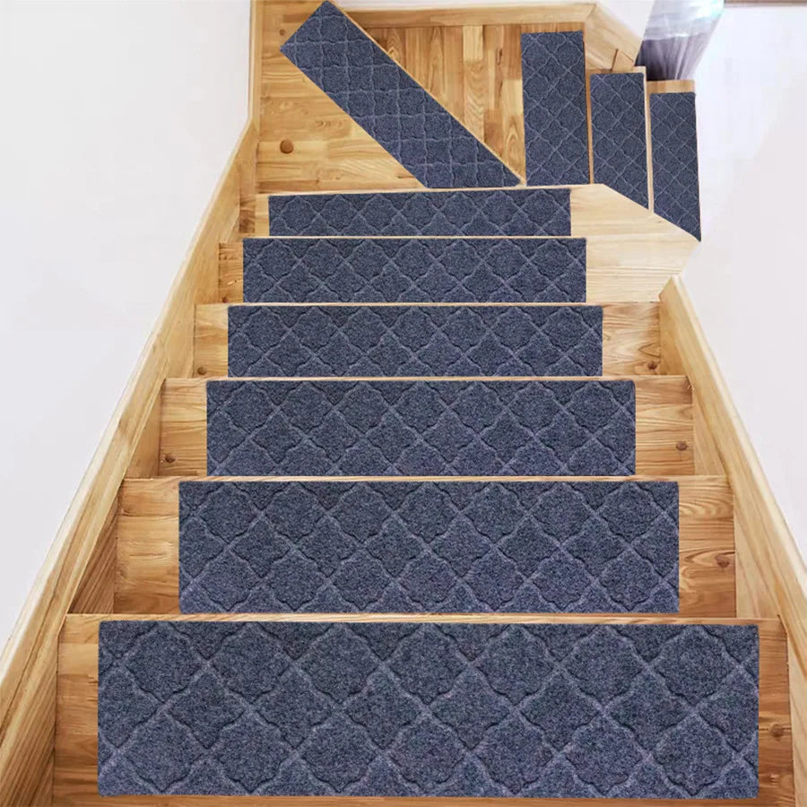 Washable Self-Adhesive Non-Slip Stair Tread Carpet Pads (76 × 20 cm)