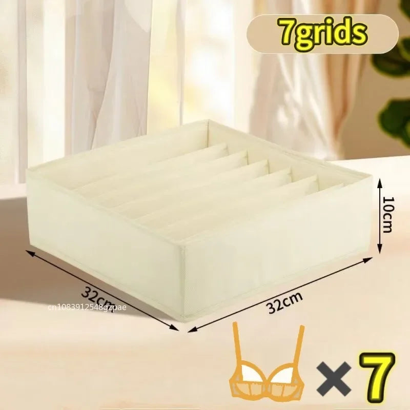 Foldable Drawer Organizer Set for Underwear, Bras & Socks