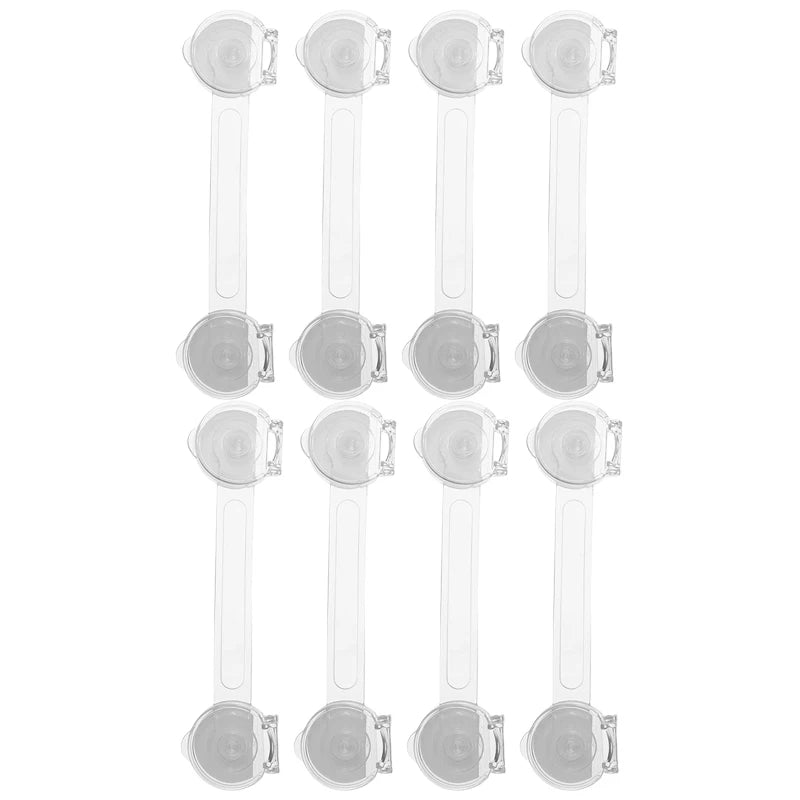 Anti-Pinch Baby Safety Cabinet Locks – Clear Childproof Door, Drawer & Fridge Closures (1–8 PCS)