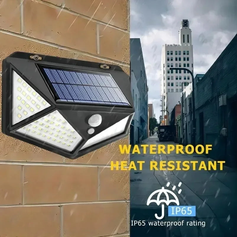 Solar Motion Sensor LED Outdoor Garden Light – Waterproof Decorative Spotlight