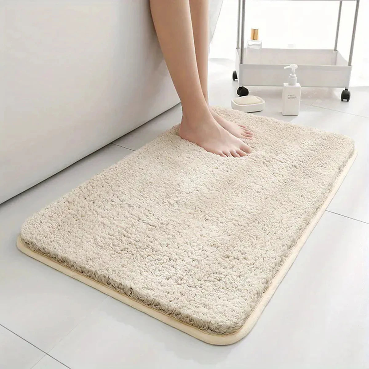 Super Absorbent Anti-Slip Bathroom Floor Mat for Home & Bedroom Use