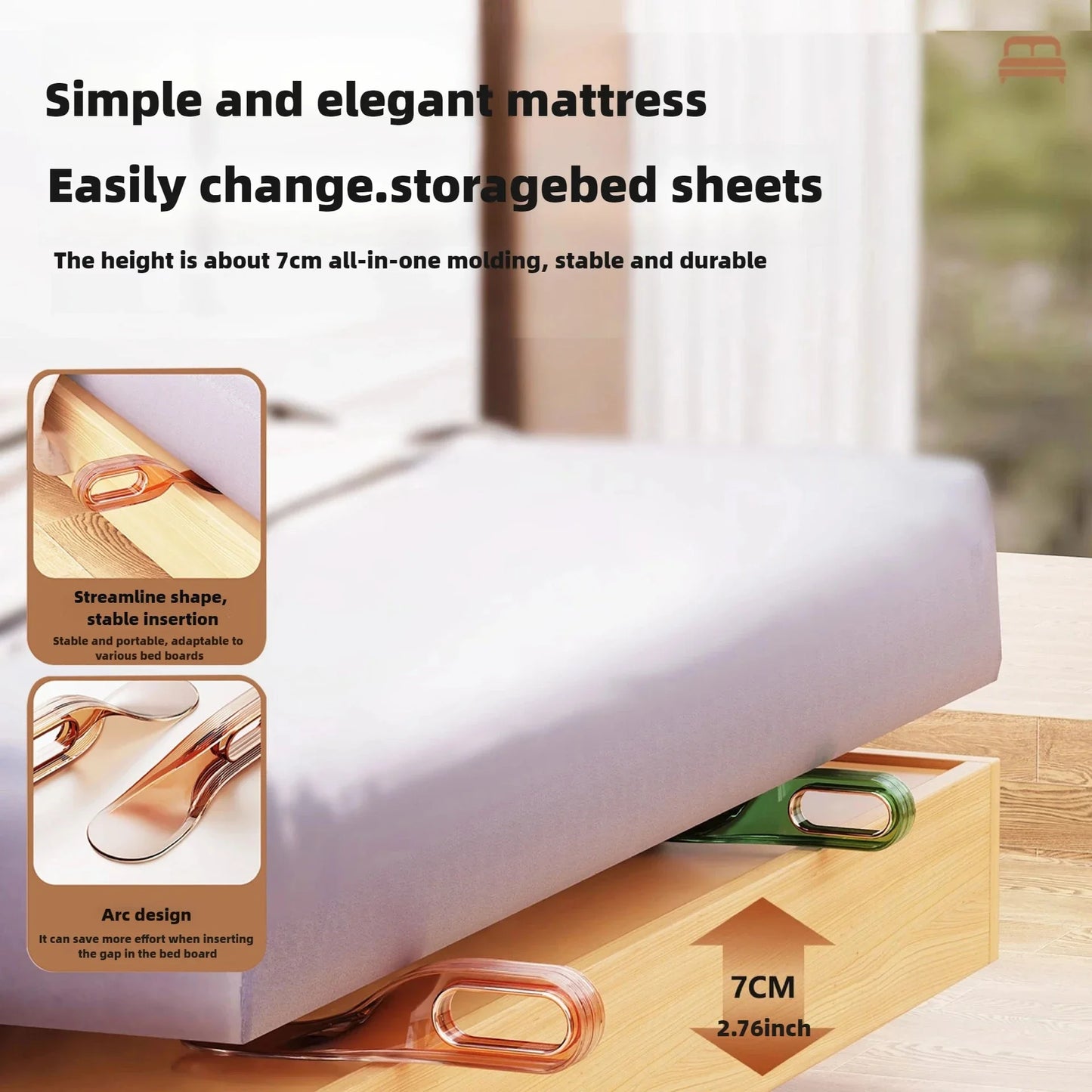 Bed Sheet Tucker & Mattress Lifter Tool for Easy Sheet Changes