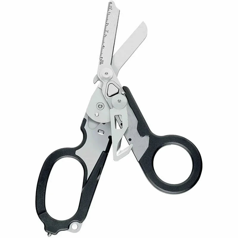 Multifunction Tactical Folding Scissors Survival Tool with Integrated Utility Functions