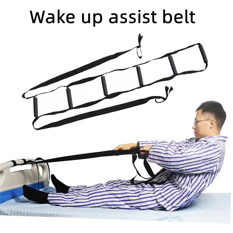 Bed Assist Pull-Up Ladder Strap with 6 Handholds for Easy Sit-Up Support