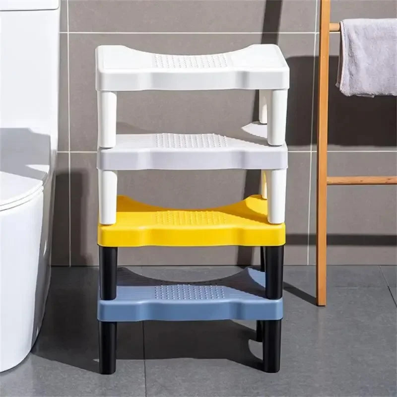 Non-Slip Toilet Squat Assist Footstool for Bathroom Use