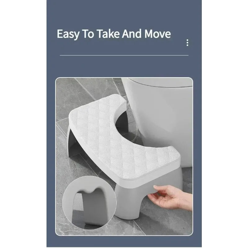 Non-Slip Toilet Squat Assist Footstool for Adults & Children