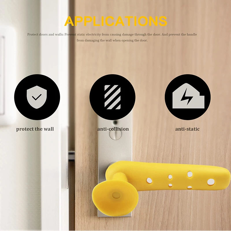 Silicone Door Handle Protective Covers – Anti-Collision Safety Guards for Kids & Home Use