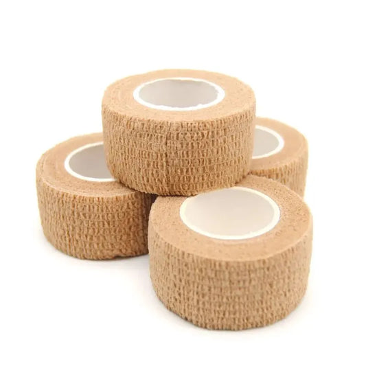 Skin-Tone Self-Adherent Cohesive Elastic Bandage Wrap