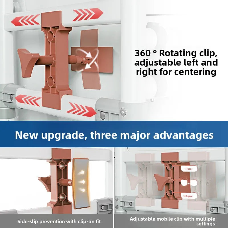 Adjustable Toilet Safety Frame with Support Rails for Bathroom Use
