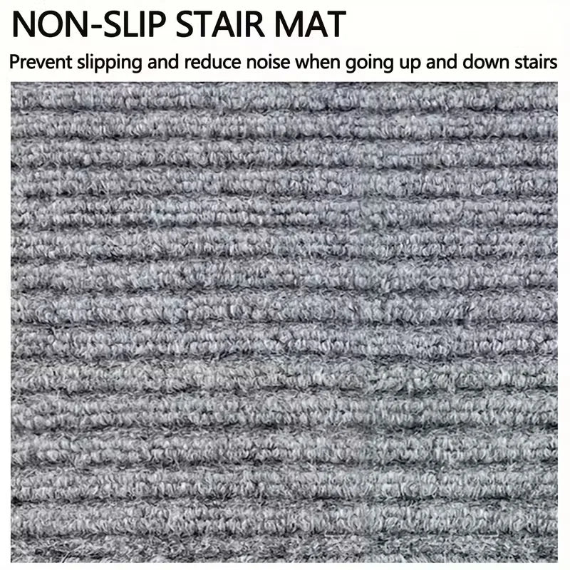 Washable Non-Slip Stair Carpet Tread for Wooden Steps (20 × 80 cm)