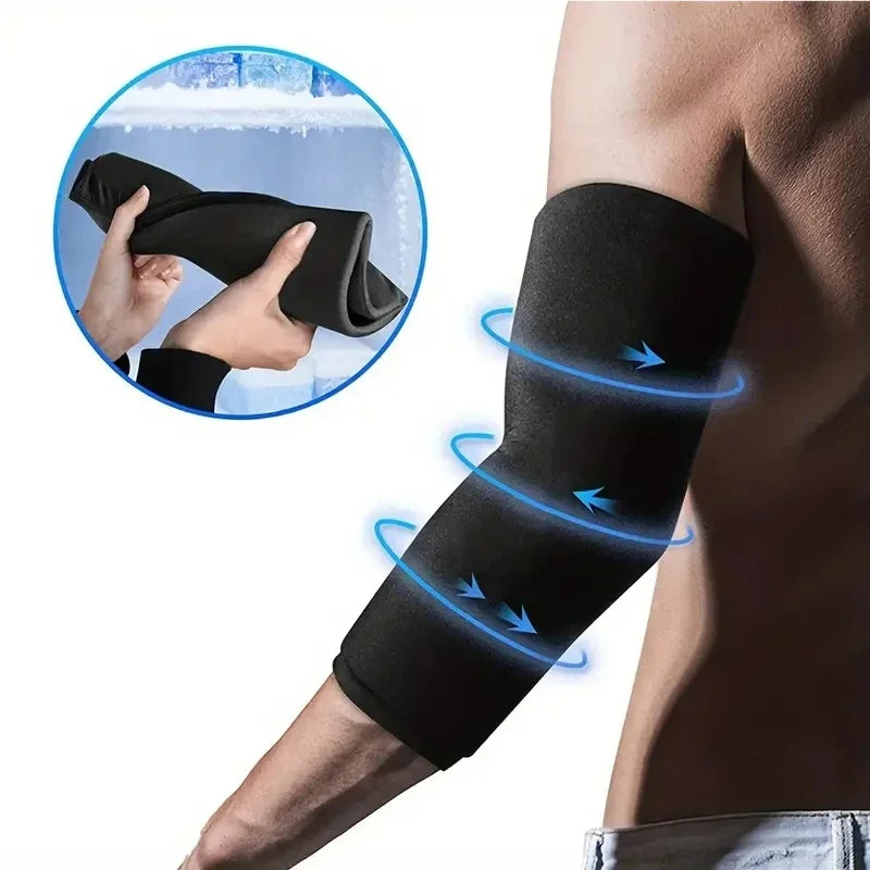 Hot & Cold Therapy Gel Pack Sleeve – Reusable Compression Wrap for Knee, Calf & Elbow