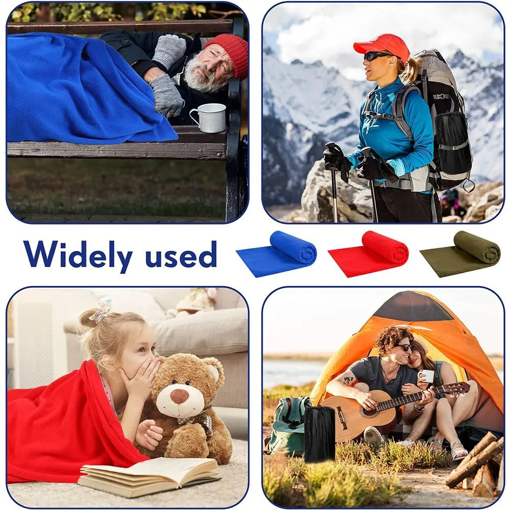 Ultralight Fleece Sleeping Bag Liner for Travel and Outdoor Camping