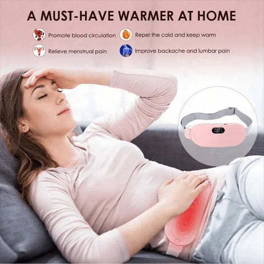 Electric Heating Belt with Adjustable Waist – Portable Warming Pad for Everyday Comfort