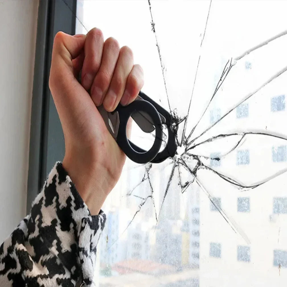 Multifunction Tactical Folding Scissors Survival Tool with Integrated Utility Functions