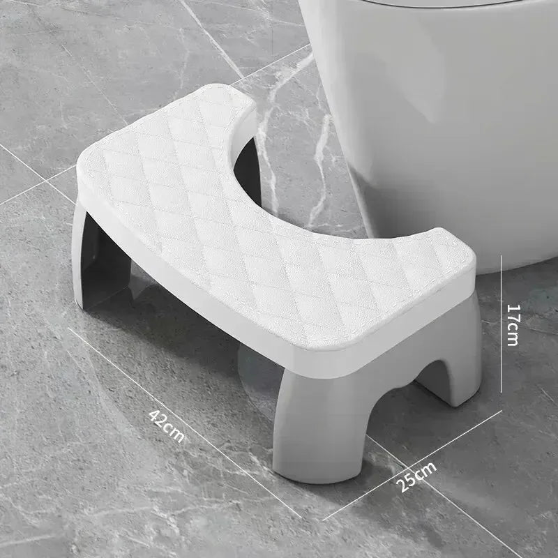 Non-Slip Toilet Squat Assist Footstool for Adults & Children