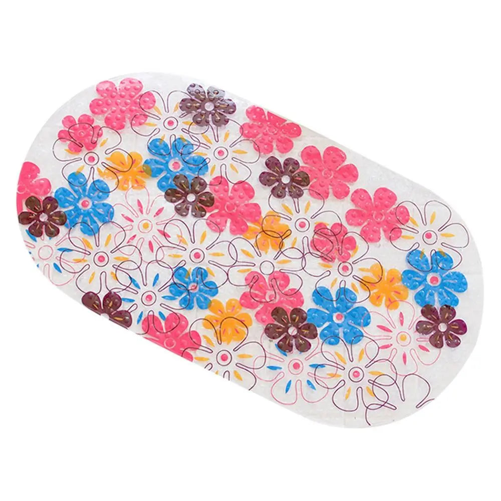 Kids Anti-Slip PVC Bath Mat with Suction Cups & Massage Texture