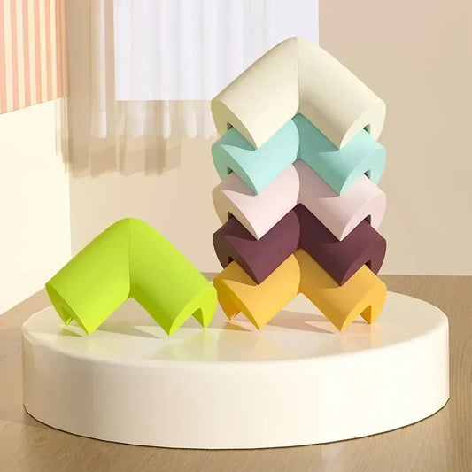 4PCS Baby Safety Soft Edge & Corner Protectors – Colorful Anti-Collision Guards