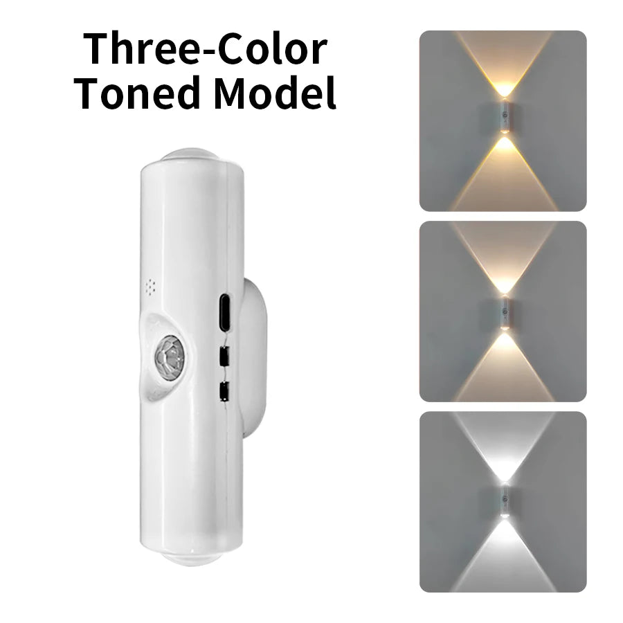 Rechargeable RGB Motion Sensor LED Cabinet Light with Magnetic Mount for Hallways and Stairs