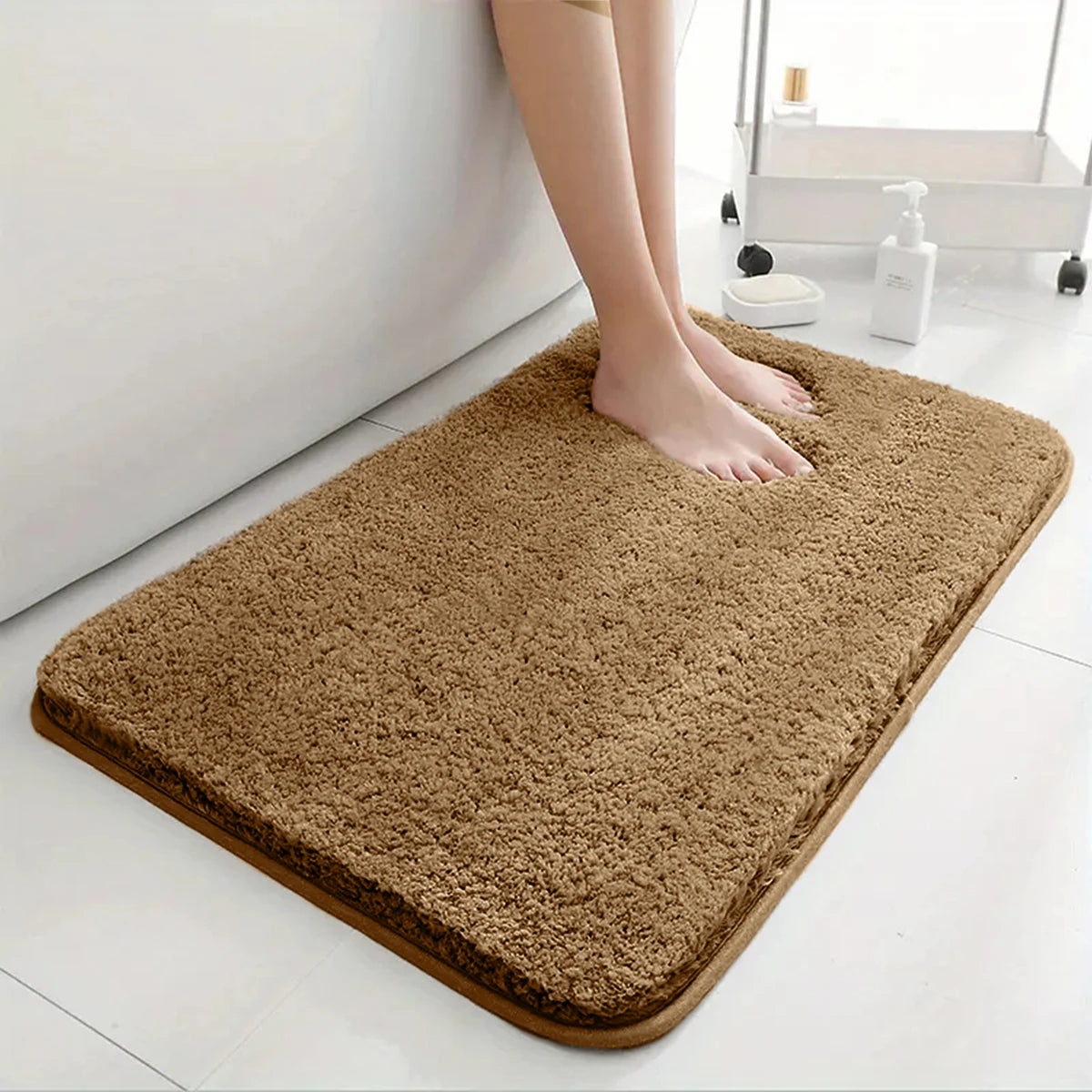 Super Absorbent Anti-Slip Bathroom Floor Mat for Home & Bedroom Use