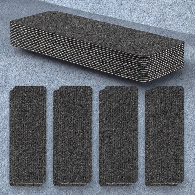 Self-Adhesive Non-Slip Stair Carpet Treads for Wooden Steps (15 Pack)