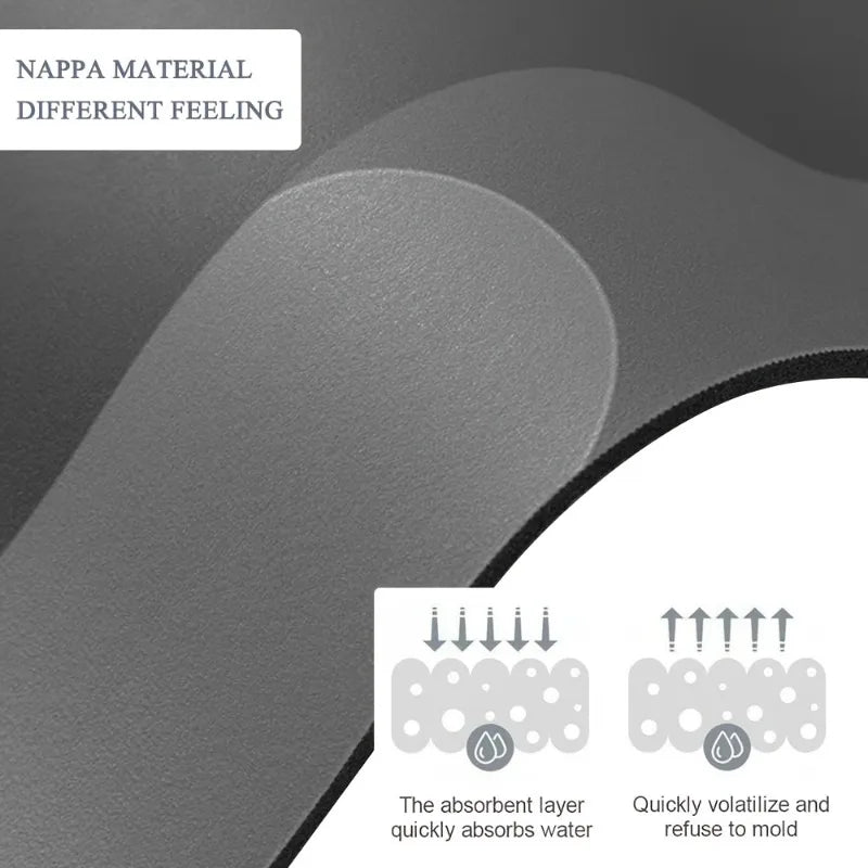 Super Absorbent Diatomaceous Earth Bath Mat, Non-Slip Fast-Drying Floor Mat