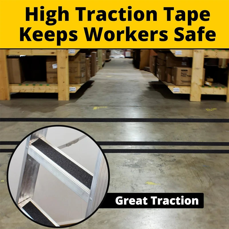 5M Heavy-Duty Anti-Slip Stair Traction Tape – Waterproof High-Grip Safety Strip