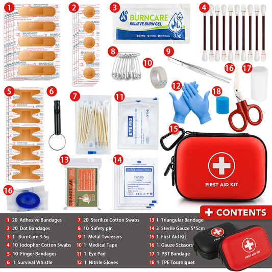 Multi-Purpose Portable First Aid Kit for Home, Outdoor, and Emergency Use