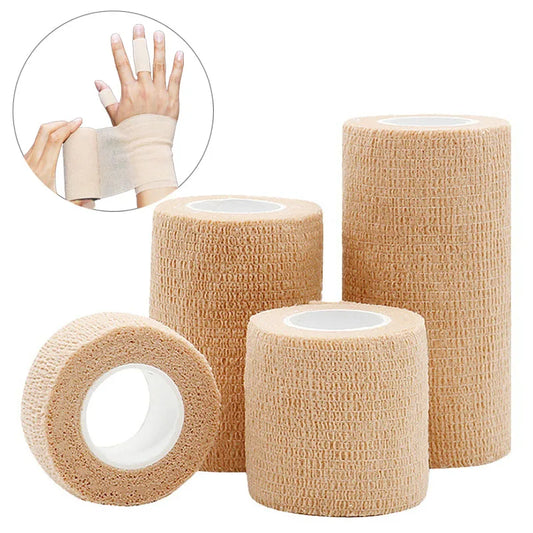 Self-Adhesive Elastic Bandage Tape – Breathable Medical Sports Wrap (10 Rolls)
