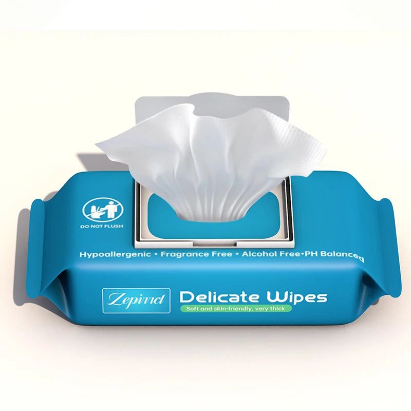 Large Disposable Body Wet Wipes with Flip Lid – Travel & Home Cleaning Pack (4 × 20×30 cm)