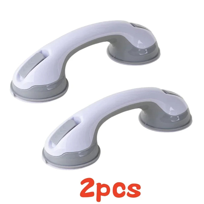 Dual-Locking Suction Cup Shower Grab Handle for Bathroom & Toilet Safety
