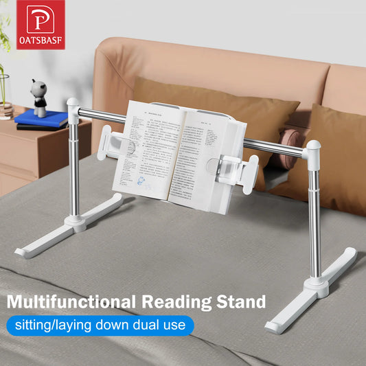 Foldable Tablet & Book Stand – Multi-Angle Reading Holder for Bed & Desk