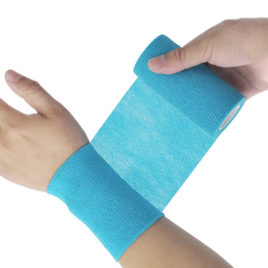 Self-Adhesive Elastic Gauze Bandage – Breathable Medical Wrap for Sports and First Aid