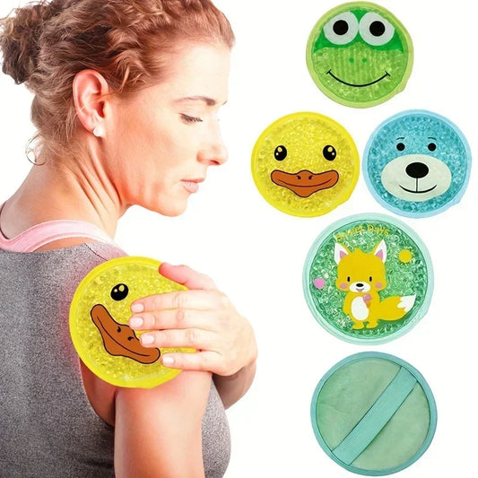 Reusable Cartoon Gel Ice Pack – Dual Hot & Cold Compress for First Aid & Pain Relief