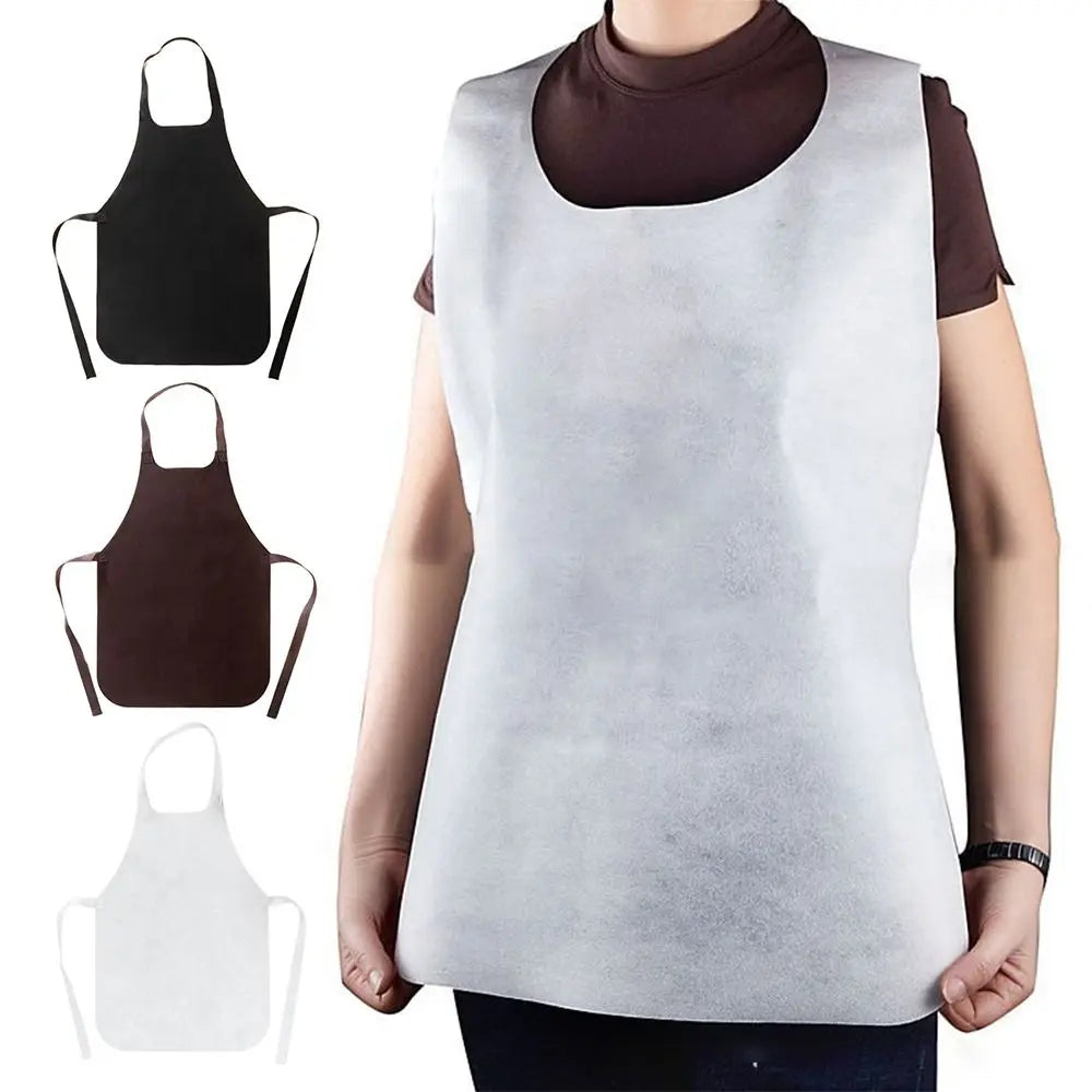 Disposable Non-Woven Aprons – Anti-Fouling Household and Food Prep Aprons (10 Pack)