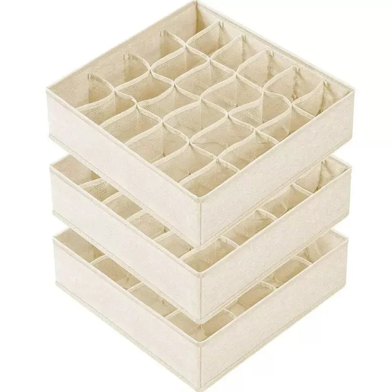 Foldable Drawer Organizer Set for Underwear, Bras & Socks