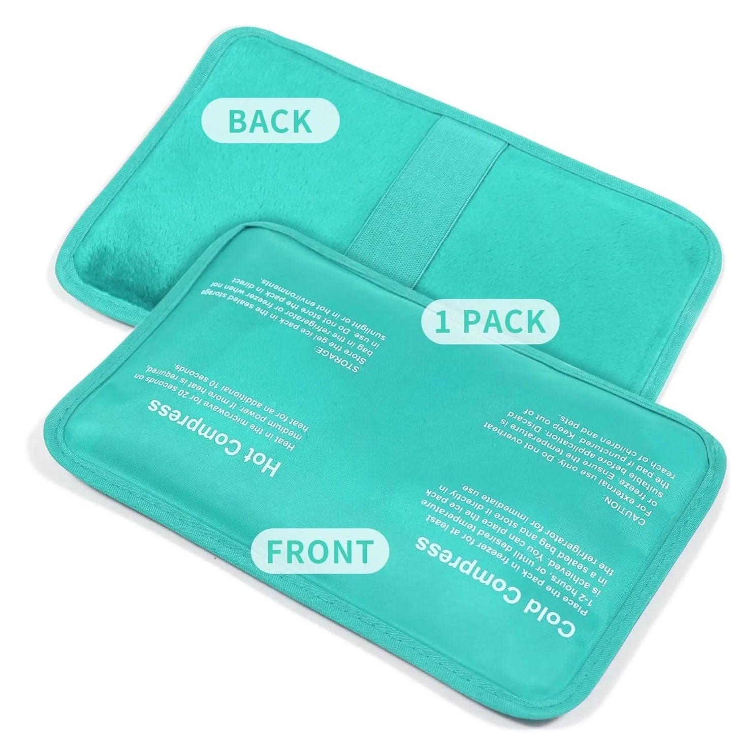 Reusable Gel Ice Pack with Strap – Hot & Cold Compress for Injuries & Swelling