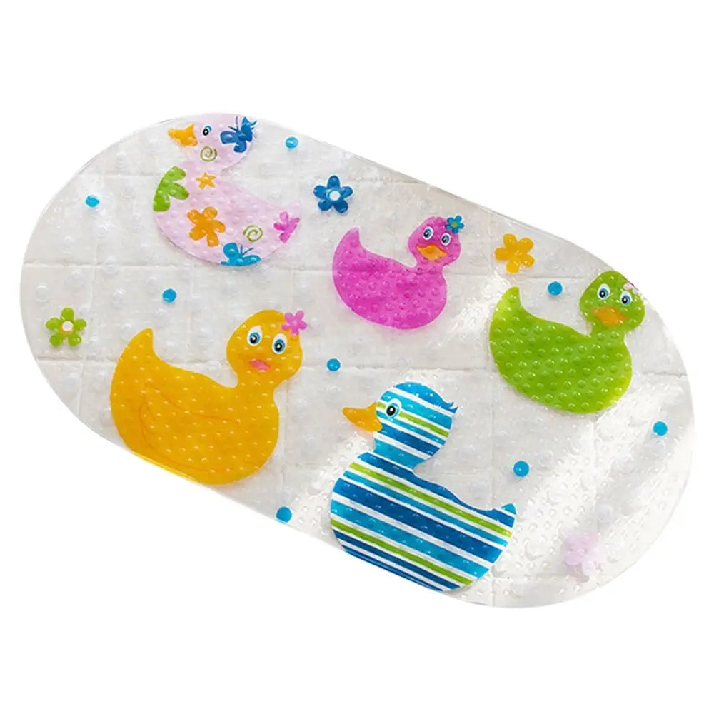 Kids Anti-Slip PVC Bath Mat with Suction Cups & Massage Texture