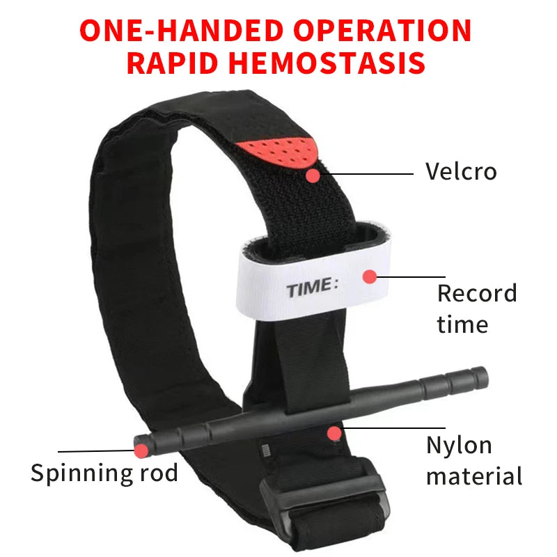 First Aid MOLLE Pouch Kit with Tourniquet Holder & Trauma Scissors