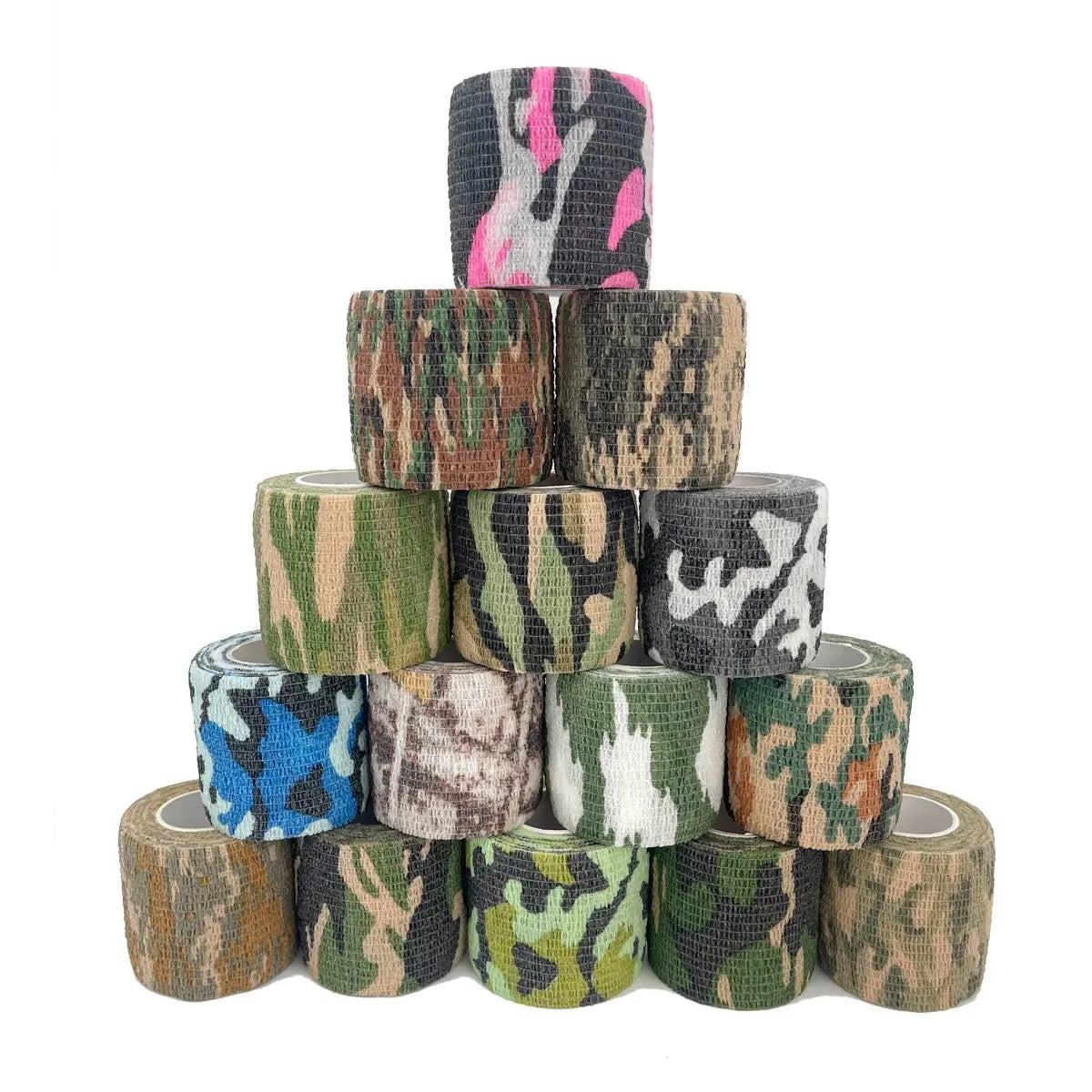 Camouflage Self-Adhesive Elastic Wrap Tape – Waterproof Outdoor Bandage