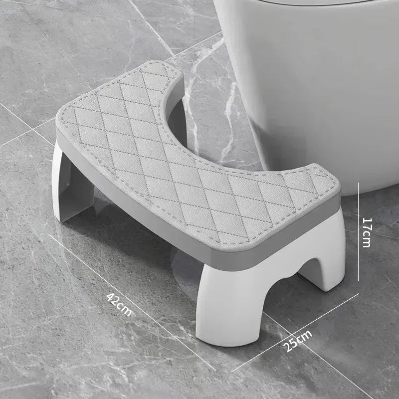 Non-Slip Toilet Squat Assist Footstool for Adults & Children